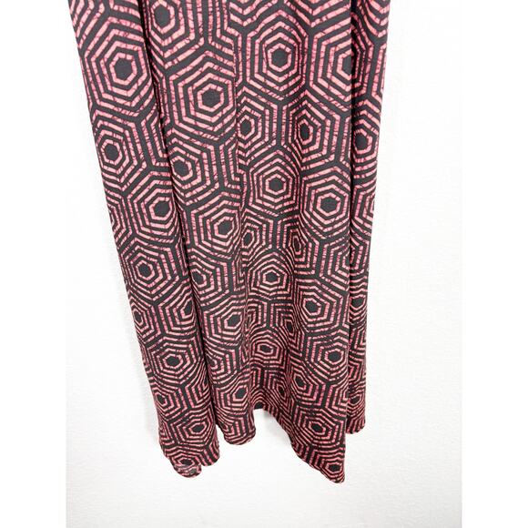 Urban Outfitters Veronica Midi Dress Size XS Ruched Geometric Smocked Back - Picture 10 of 13